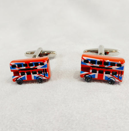 Union Jack Routemaster London Bus Cufflinks - The Hirst Collection