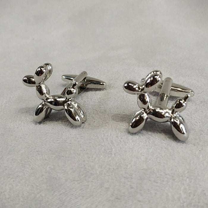 Balloon  Dog silver tone Cufflinks - The Hirst Collection