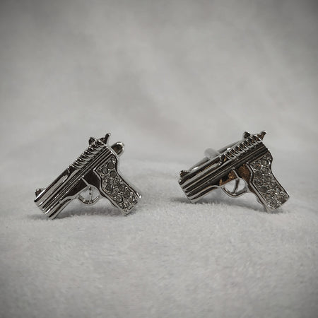 Silver Pistol Cufflinks - The Hirst Collection