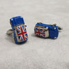 Blue Mini Cooper Cufflinks - The Hirst Collection