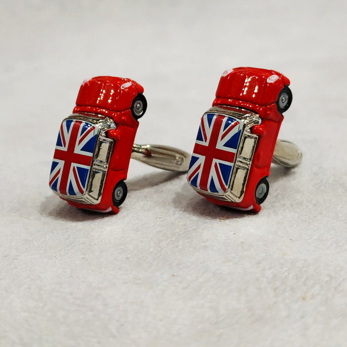 Red Mini Cooper Cufflinks - The Hirst Collection