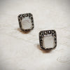 Mother of Pearl  Square Stud earrings - The Hirst Collection