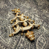 White Christmas tree brooch by Butler and Wilson with Star - The Hirst Collection