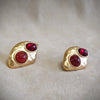 Yves Saint Laurent  Earrings Red  Gold Pierced earrings - The Hirst Collection