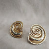 Edouard Rambaud Chunky Gold Spiral clip on earrings - The Hirst Collection