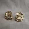 Edouard Rambaud Chunky Gold Spiral clip on earrings - The Hirst Collection