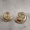 Edouard Rambaud Chunky Gold Spiral clip on earrings - The Hirst Collection