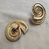 Edouard Rambaud Chunky Gold Spiral clip on earrings - The Hirst Collection