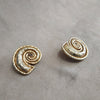 Edouard Rambaud Chunky Gold Spiral clip on earrings - The Hirst Collection