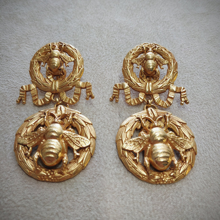 Askew London Golden Bee statement earrings - The Hirst Collection