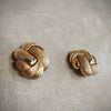 Grosse Earrings vintage Rope twist clip on earrings - The Hirst Collection