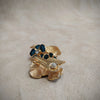 Christian Dior vintage Blue Flower earrings - The Hirst Collection