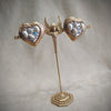 Jacky De G Chunky Vintage Gold Heart Earrings - The Hirst Collection