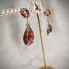 Trifari Brown drop earrings L’Orient Collection 1960s - The Hirst Collection