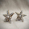 Stanley Hagler Starfish Earrings pearl Clip On - The Hirst Collection