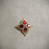 Red star cross Brooch by Rima Ariss Gold - The Hirst Collection