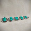Jade Green Silver Plated Vintage Bracelet - The Hirst Collection