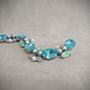 Schiaparelli Aqua blue  Pearl Borealis Vintage Bracelet - The Hirst Collection
