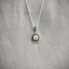Sparkly Mother of Pearl Marcasite Silver Pendant - The Hirst Collection