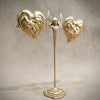 Edouard Rambaud Chunky Gold Heart vintage clip on earrings - The Hirst Collection
