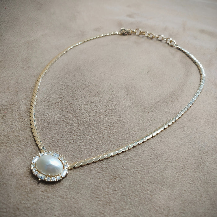 Pearl Christian Dior vintage pendant Necklace - The Hirst Collection