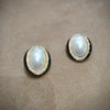 Christian Dior vintage Earrings in gold black and pearl - The Hirst Collection