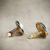 Christian Dior vintage Earrings in gold black and pearl - The Hirst Collection