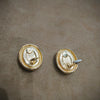 Christian Dior vintage Earrings in gold black and pearl - The Hirst Collection