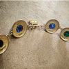 David Grau Vintage statement Blue Green Cabochon necklace - The Hirst Collection