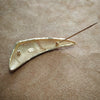 Vintage Guy Laroche gold brown enamel animal print brooch - The Hirst Collection