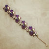 Schiaparelli Leafy Purple Pink Vintage Bracelet - The Hirst Collection