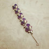 Schiaparelli Leafy Purple Pink Vintage Bracelet - The Hirst Collection