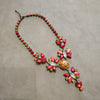 Frangos fire butterfly burnt orange  Necklace - The Hirst Collection