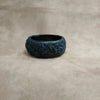 Floral Black Wide Bangle - The Hirst Collection