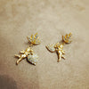 Askew London Cherub heart Earrings - The Hirst Collection
