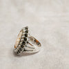 Cameo Ring Silver Freshwater Pearl Marcasite - The Hirst Collection