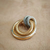 Christian Dior Germany 1970 Round Rope twist  Doorknocker Vintage Brooch - The Hirst Collection