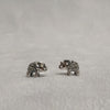 Silver Marcasite Elephant studs Earrings - The Hirst Collection