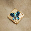 Christian Lacroix Blue  Butterfly Brooch - The Hirst Collection