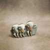 Three Piglets brooch gold tone pewter by JJ - The Hirst Collection