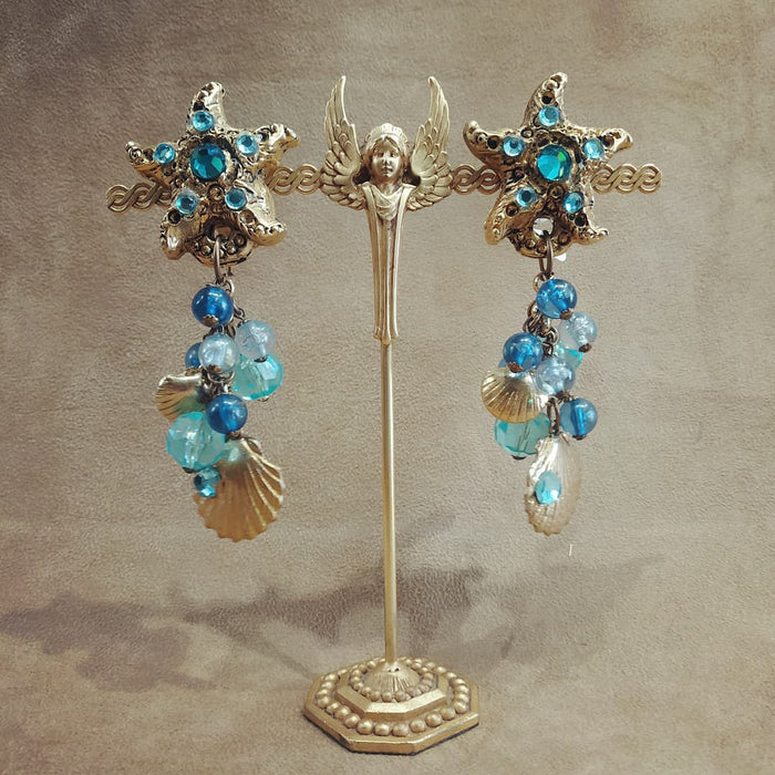 Ocean Sealife chandelier earrings - The Hirst Collection