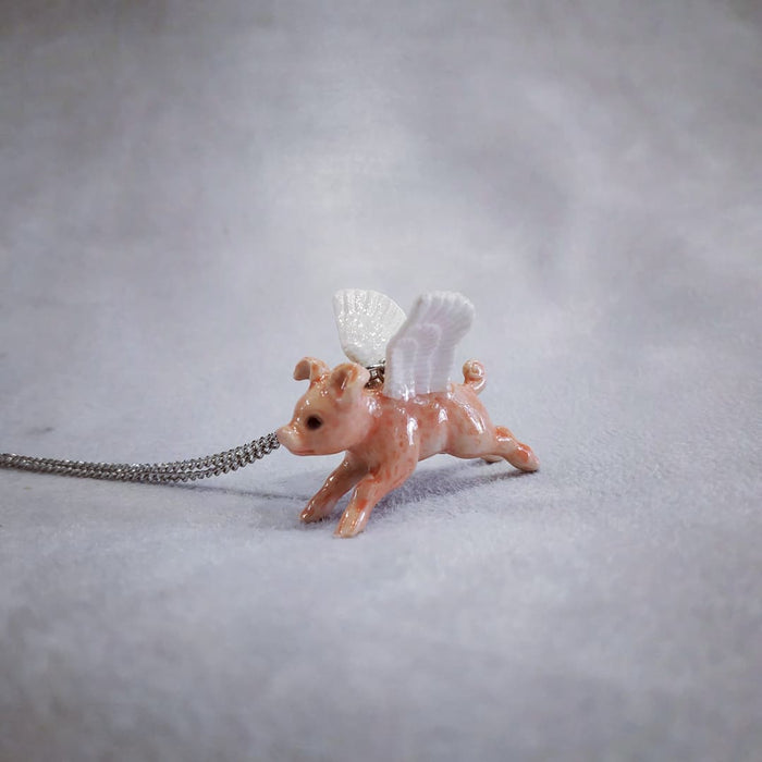 Flying pig Pendant by And Mary - The Hirst Collection