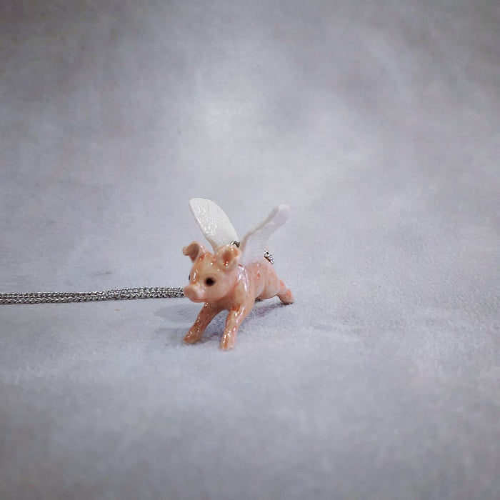 Flying pig Pendant by And Mary - The Hirst Collection