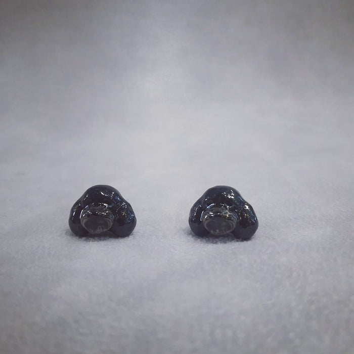 Black Poodle Cockerpoo Head Stud Earrings by And Mary - The Hirst Collection