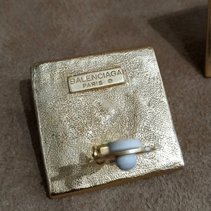 Balenciaga Vintage Square earrings
