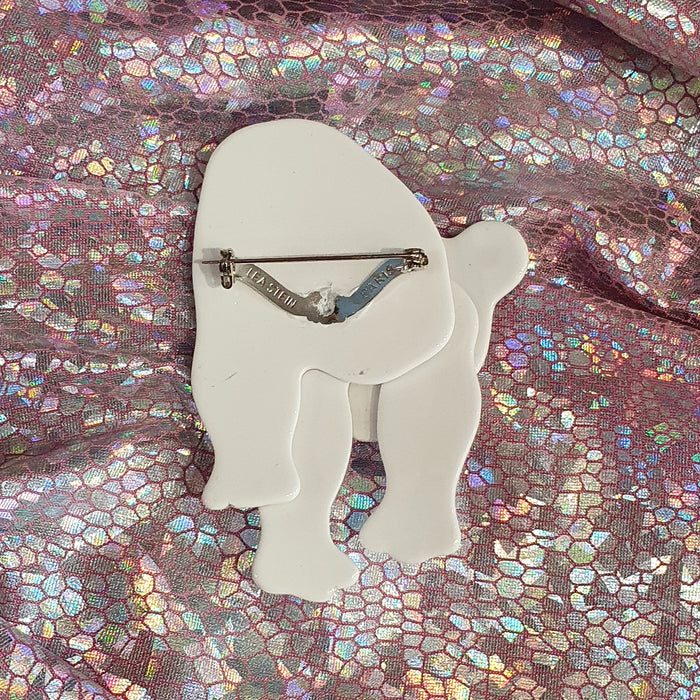 Reserved: Lea Stein Polar Bear brooch