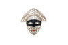 Art Deco Brooch Pierot Puppet Clown Mask - The Hirst Collection