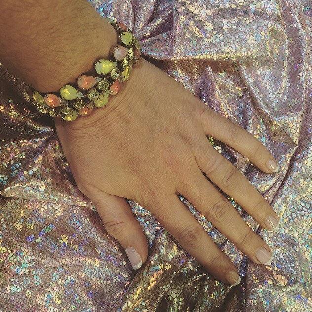 Vintage Opal Glass bracelet by Kramer - The Hirst Collection