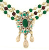 Vintage 1960 Christian Dior Necklace triple row glass bead and pearl necklace - The Hirst Collection