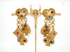 Edouard Rambaud Statement Chandelier Earrings Heart Gold Jewelled - The Hirst Collection